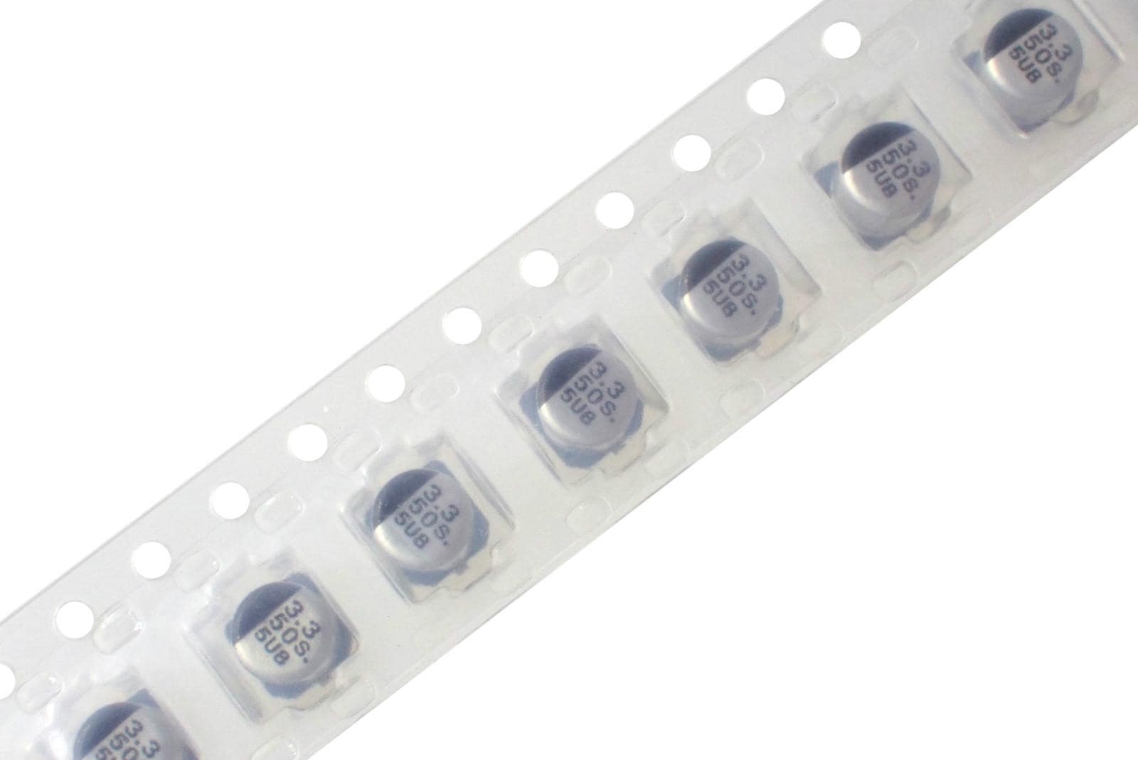 Panasonic SMD 面実装 アルミニウム 電解コンデンサ 50V 3.3uF 85℃ EEE1HA3R3SR (5個セット)