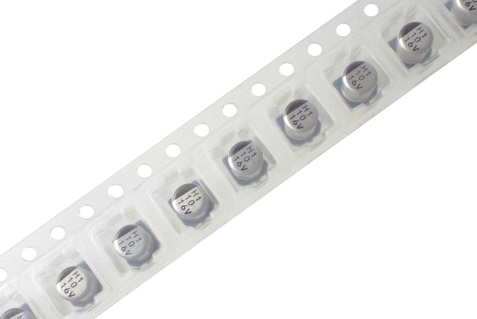 NICHICON SMD 面実装 アルミニウム 電解コンデンサ 16V 10uF 85℃ UWX1C100MCL1GB (5個セット)