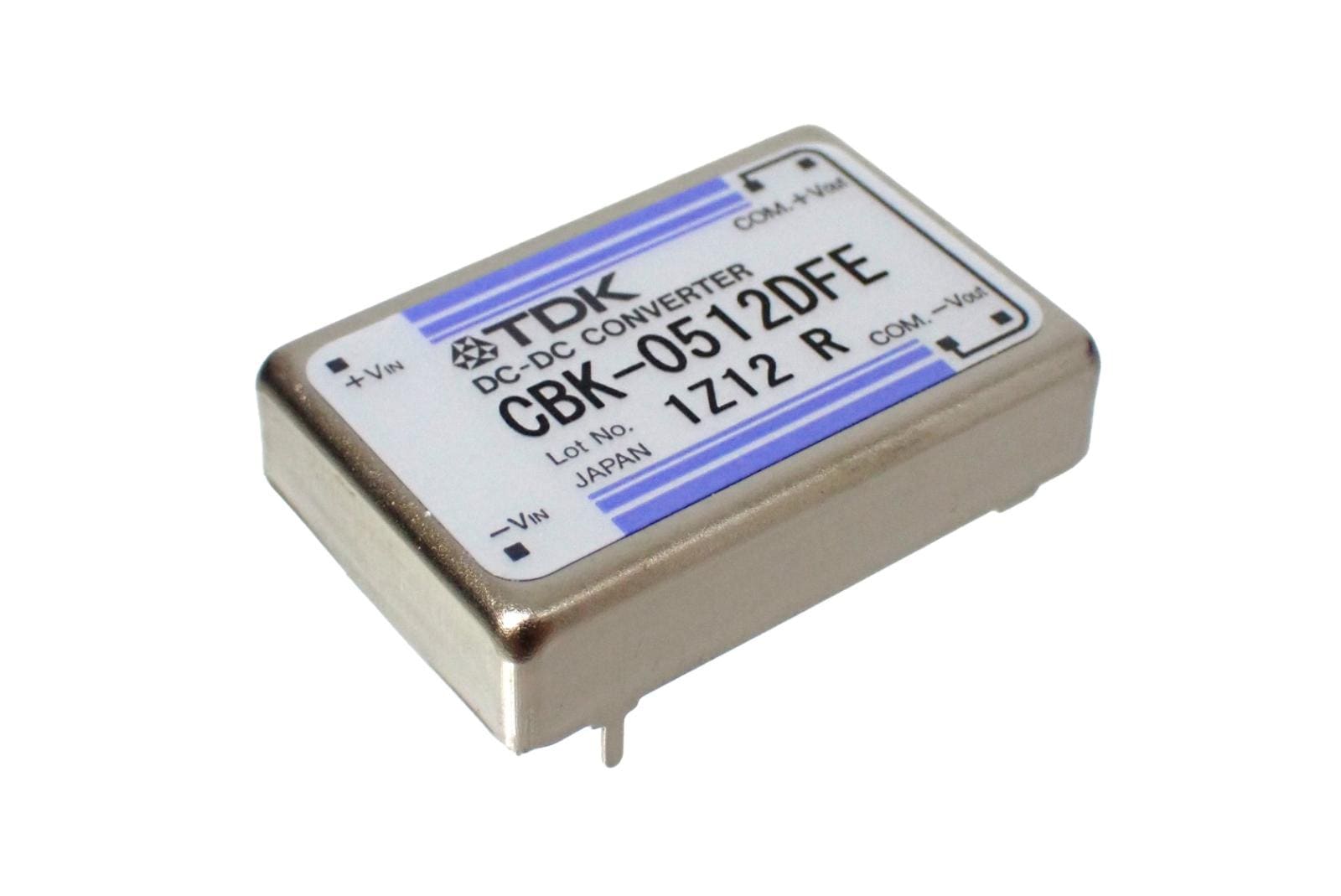 TDK 絶縁型 金属ケース DC入力電源 DC - DC コンバータ 1.5W 12V CBK-0512DFE