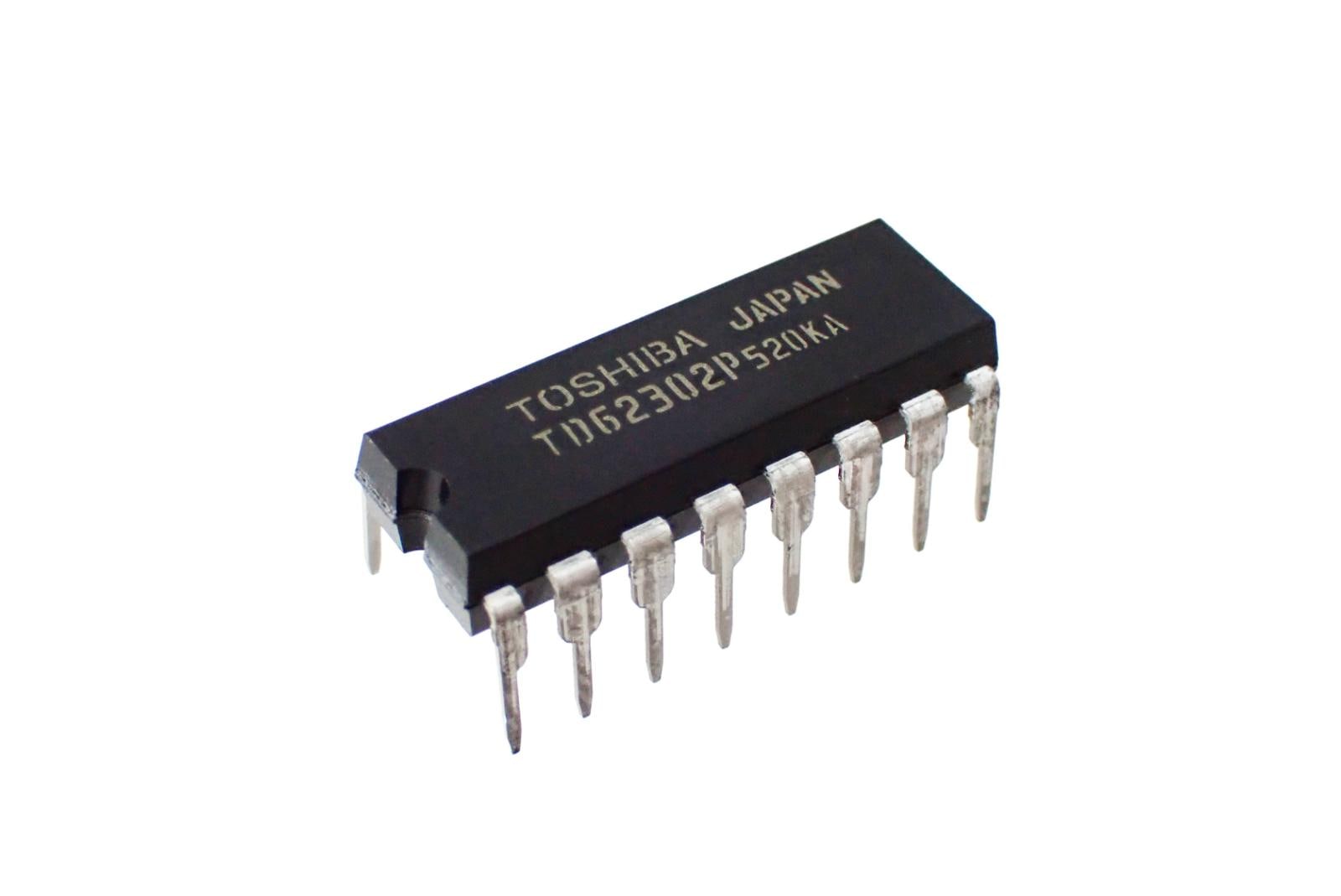 TOSHIBA 7ch 低飽和型 シンク ドライバ トランジスタアレイ TD62302P (J) (2個セット)