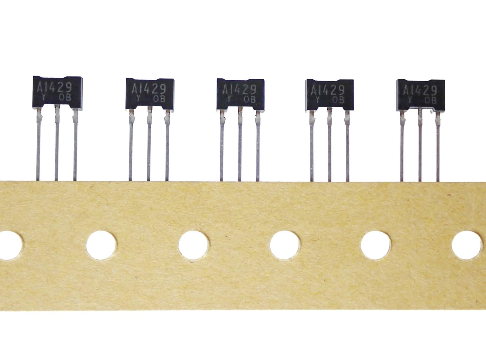 TOSHIBA シリコン PNP エピタキシャル形 トランジスタ -80V -2A 2SA1429-Y (TPF2) (5個セット)