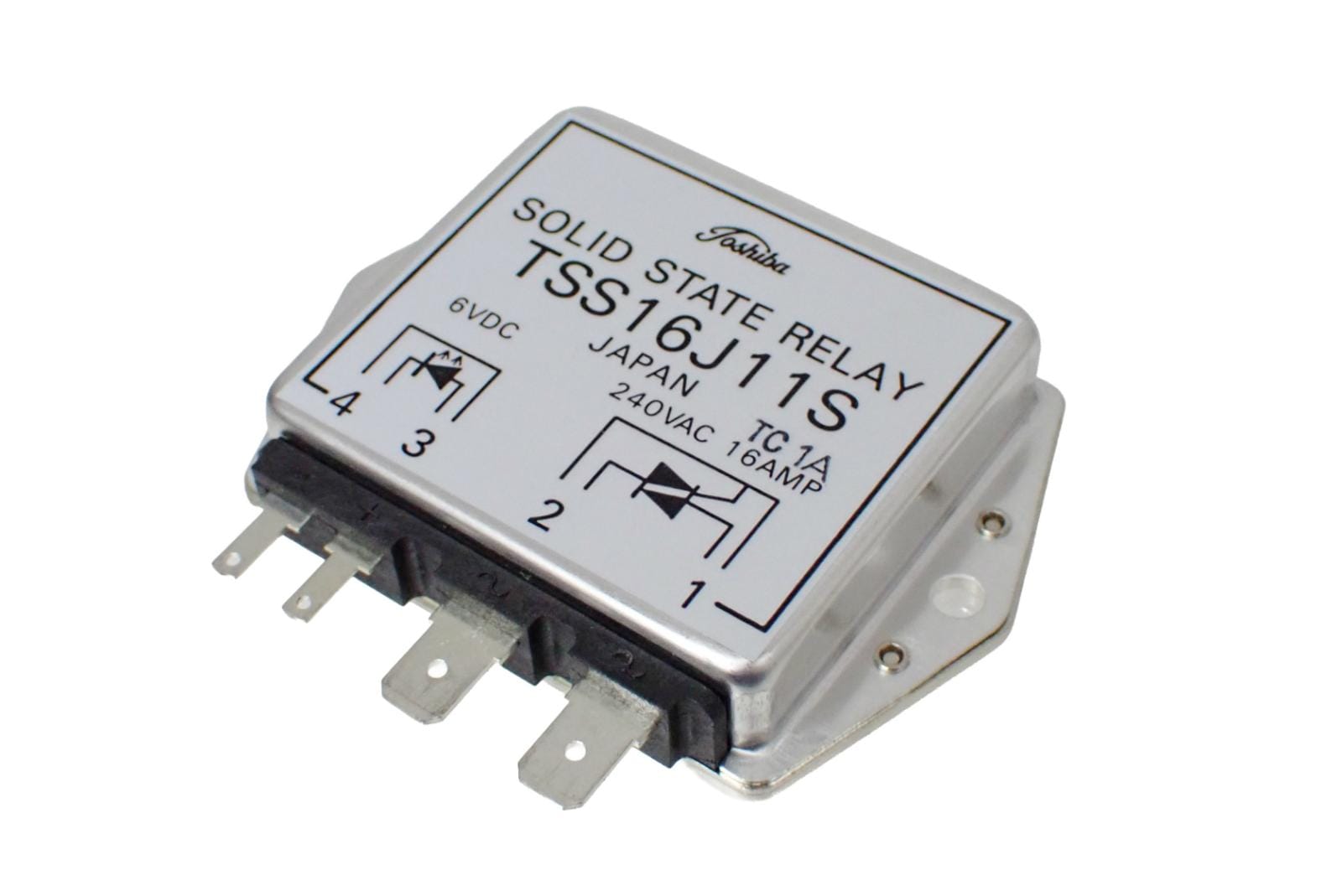 TOSHIBA SSR SOLID STATE AC RELAY 6VDC 240VAC 16A TSS16J11S
