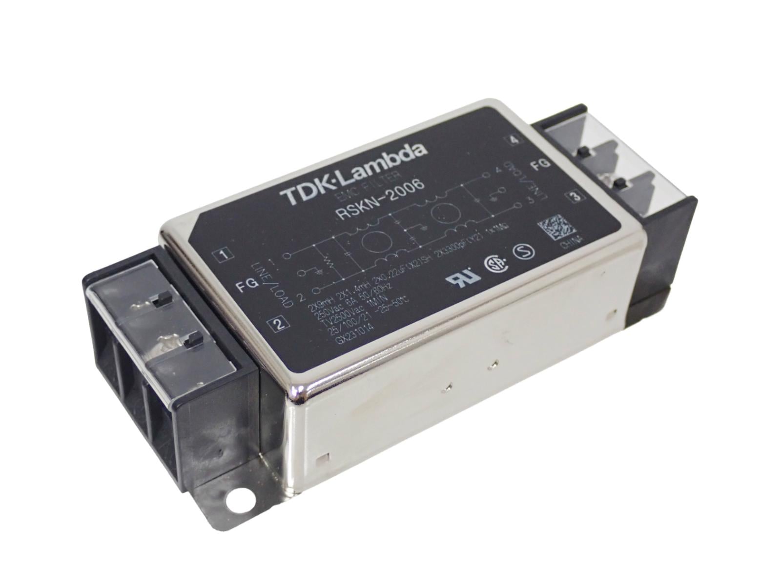 TDK LAMBDA 電源ライン用 EMCフィルタ ノイズフィルタ 250A 6A RSKN