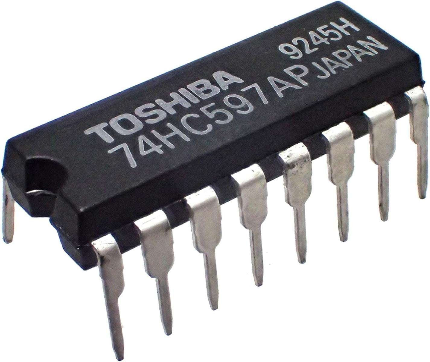 TOSHIBA 8ビット シフトレジスタ ロジックIC TC74HC597AP (5個セット)