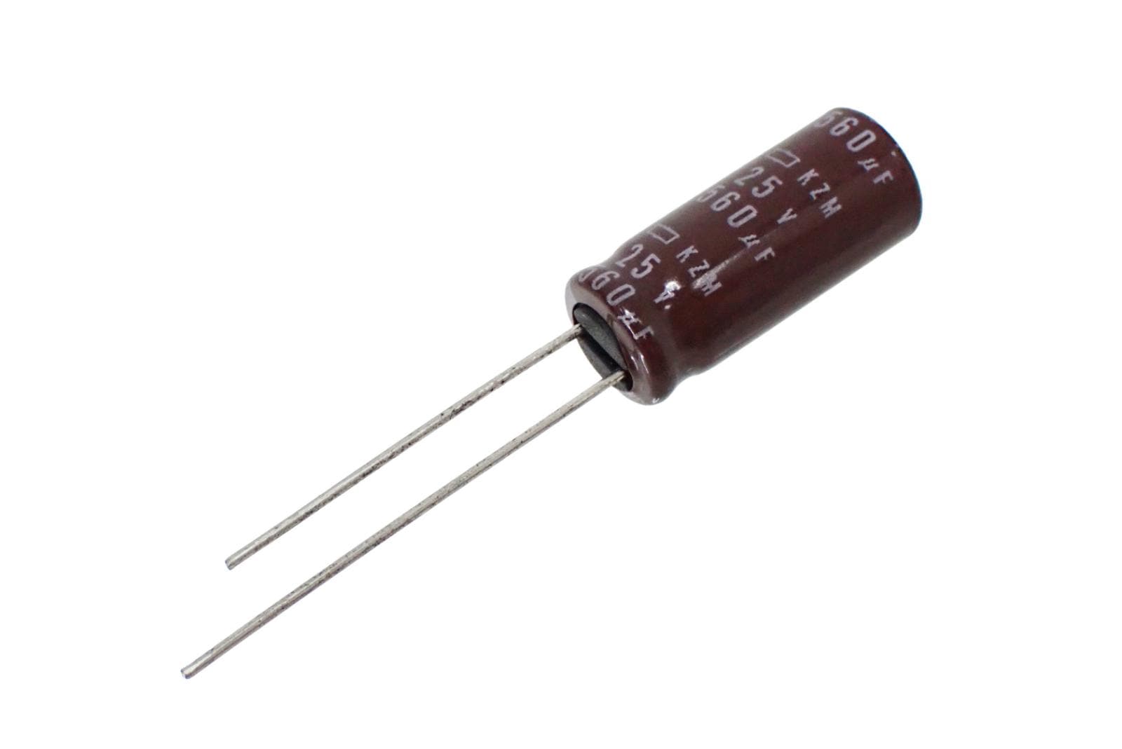 NIPPON CHEMI CON ラジアルリード アルミ 電解コンデンサ 16V 220uF 105° EKZM250ELL561MH20D (5個セット)