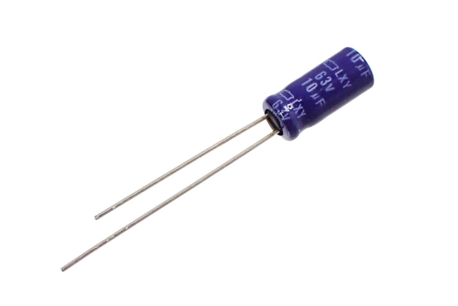 NIPPON CHEMI CON ラジアルリード アルミ 電解コンデンサ 63V 10uF 105° ELXY630ELL100MEB5D (5個セット)