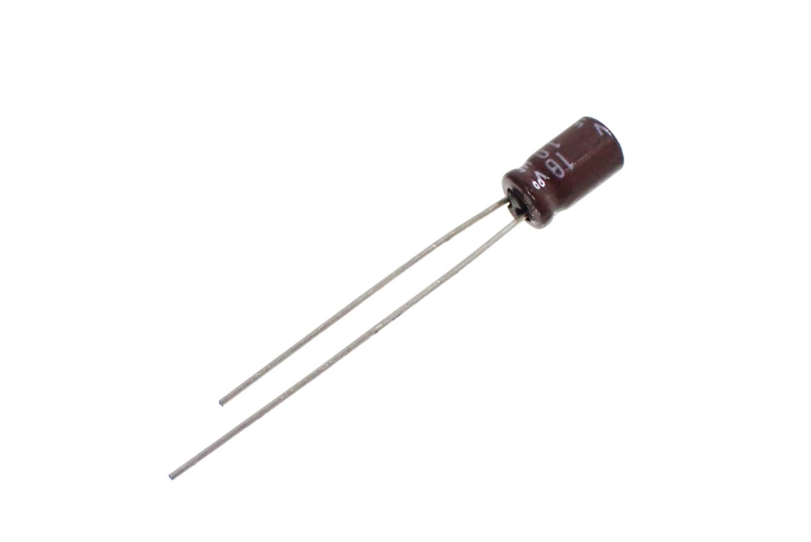 NIPPON CHEMI CON ラジアルリード アルミ 電解コンデンサ 16V 10uF 105° EKMA160ELL100MD07D (5個セット)