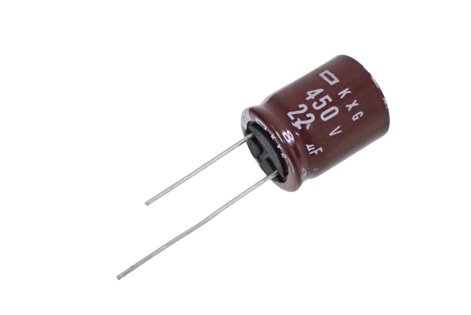 NIPPON CHEMI CON ラジアルリード アルミ 電解コンデンサ 450V 22uF 105° EKXG451ELL220ML20S (2個セット)