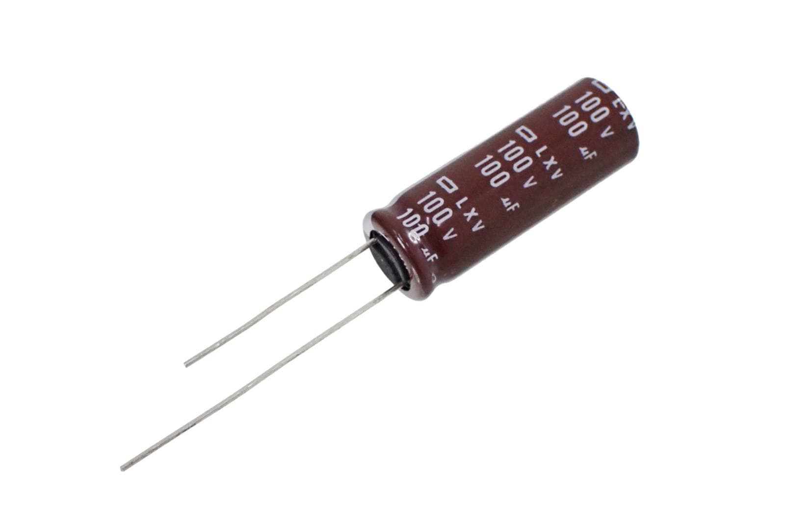 NIPPON CHEMI CON ラジアルリード アルミ 電解コンデンサ 100V 100uF 105° ELXV101ELL101MJ30S (2個セット)