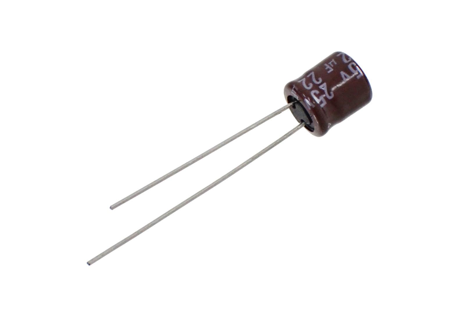 NIPPON CHEMI CON ラジアルリード アルミ 電解コンデンサ 25V 22uF 105° BKMA250ELL220MF07D (5個セット)