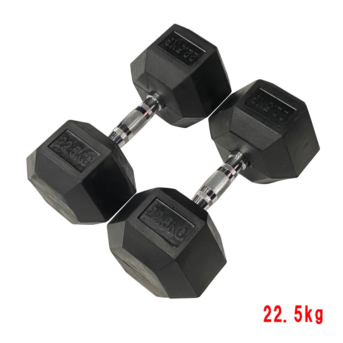 ラバーヘックス  ダンベル　9kg２個 楽天市場】アレックス ラバーヘックスダンベル（9kg）2個セット