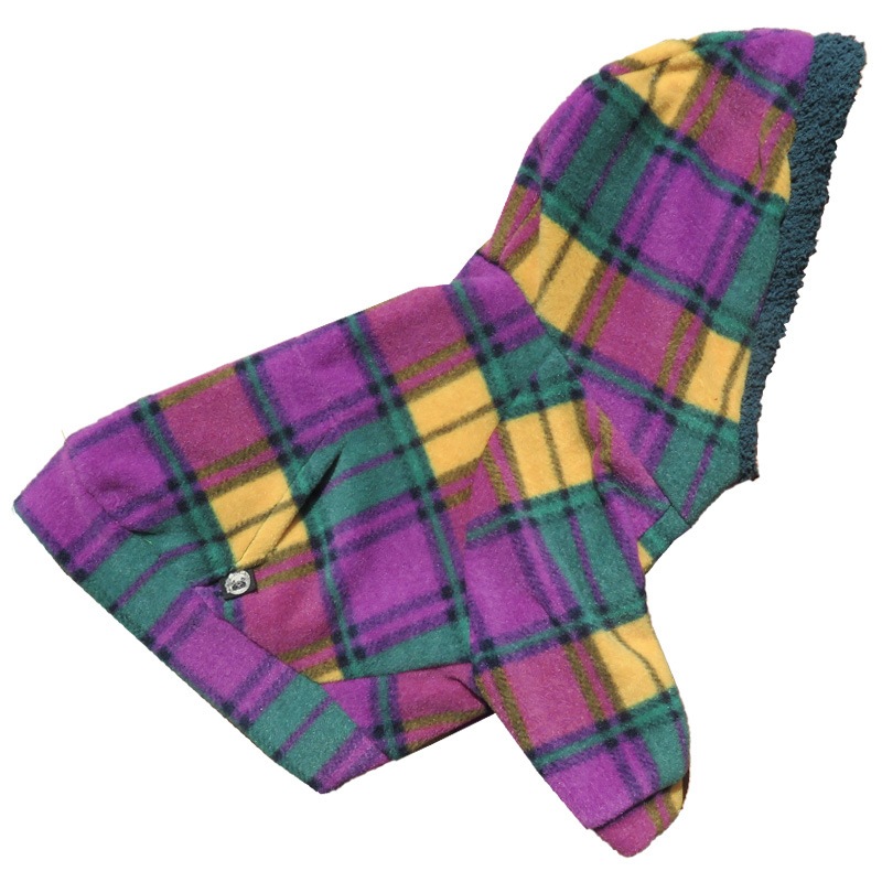 12/2 21時販売開始☆大人チェックのフリースパーカ【メール便不可