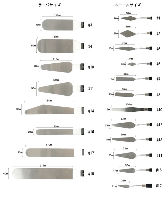 リキテックス ペインティングナイフ L ＃17 109917すべての