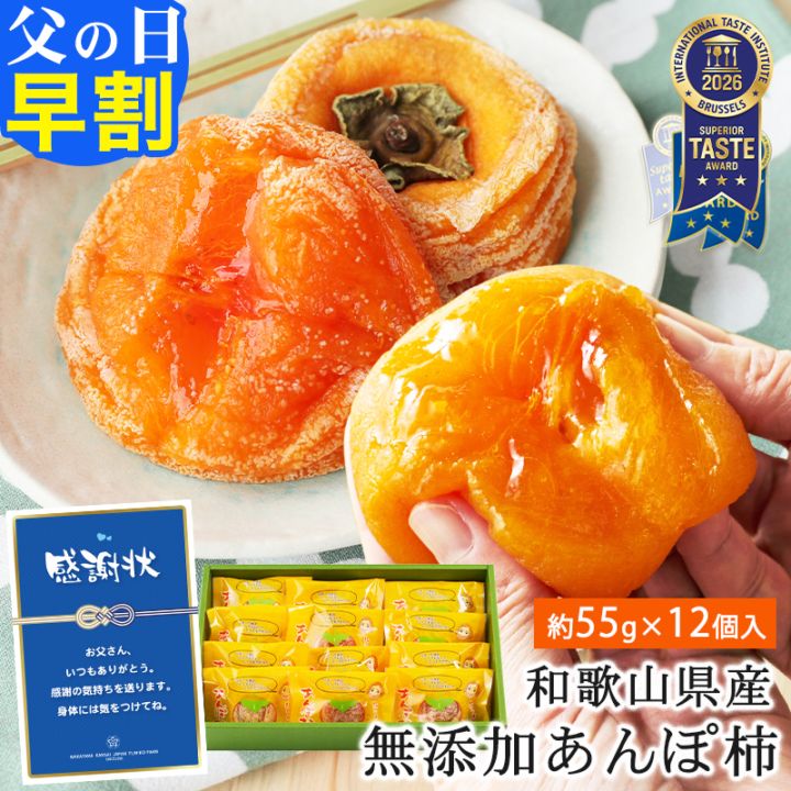 5%OFFクーポン配布中／早割 父の日 ギフト 紀州自然菓 あんぽ柿 約55g