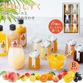 プレゼント フルーツ スイーツ ふみこ農園 ゼリー 詰合せ ギフト 果実のしずく(Ｂ) みかん 白桃 レモン マンゴー アサイー すもも|送料無料