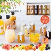 プレゼント ギフト フルーツ スイーツ ふみこ農園 ゼリー 詰合せ ギフト 果実のしずく(Ｆ) みかん 白桃 レモン マンゴー アサイー すもも 12個|送料無料