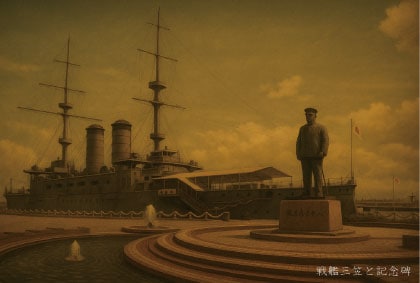 Y06　戦艦三笠と記念碑