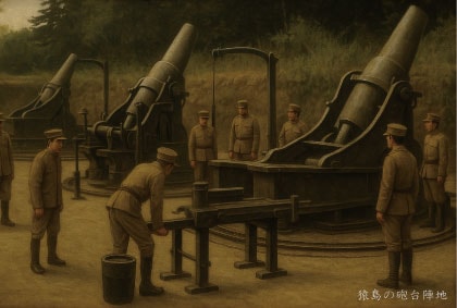 Y07　砲台陣地の訓練