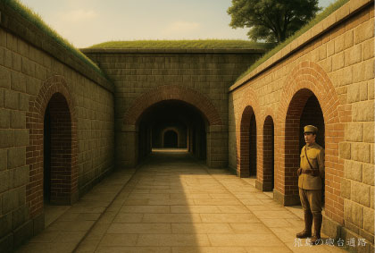 Y08　レンガの砲台通路