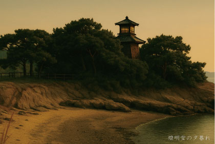 Y09　燈明堂の夕暮れ