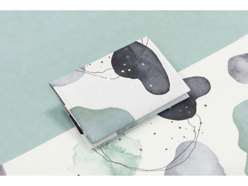 PAPER CARD CASE　水彩 金箔