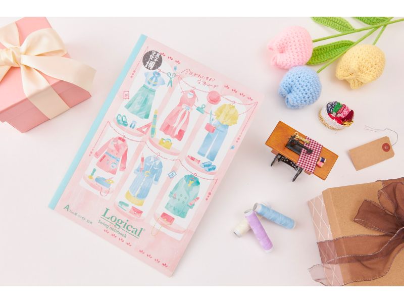 文具女子博オリジナルロジカルノート 文具コーデ柄