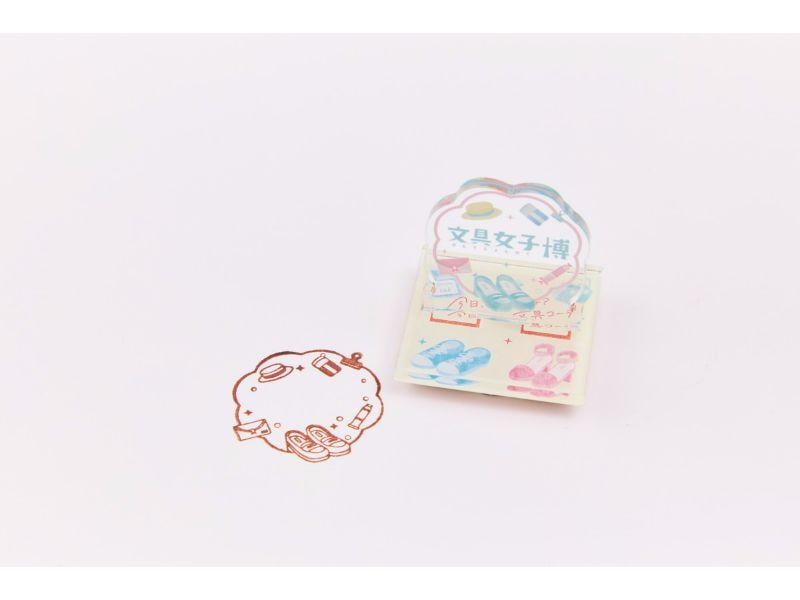 文具女子博オリジナルスタンドスタンプ ロゴデザイン