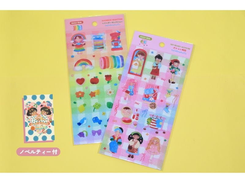 Chichilittle ファッション＆レインボークリアシールセット（2デザイン）