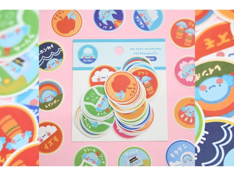Rainbowholic x Mr. Oopa ヘッドマークフレークシール