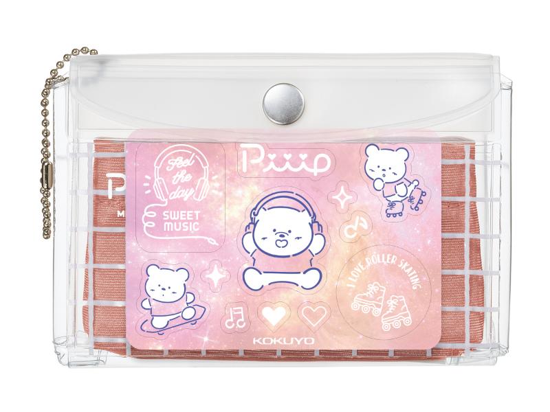 ミニポーチピープ　ピンク