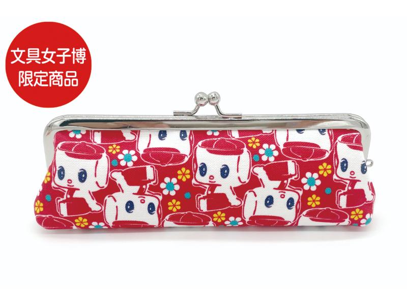 シロ様  /カケラパッチ/がま口ペンケース/カーキ本革　ep01 Chakara GAMAGUCHI hankocase 自然由来の合成皮革 がま口 判子ケース