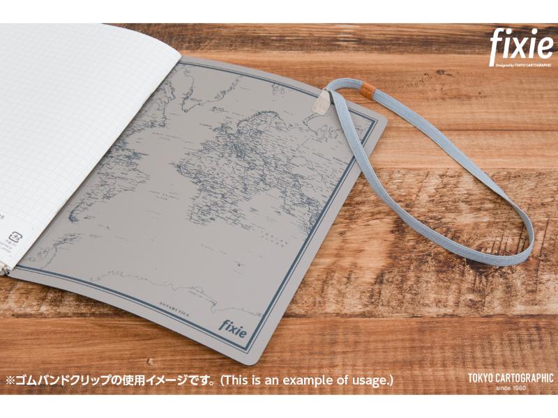 ゴムバンドクリップグレー