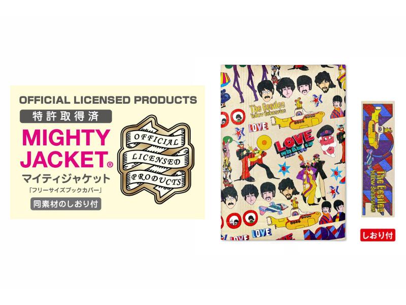 ライセンスファイバーフリーサイズ ブックカバー ビートルズ love