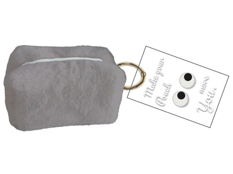 プリルミニポーチ　グレー