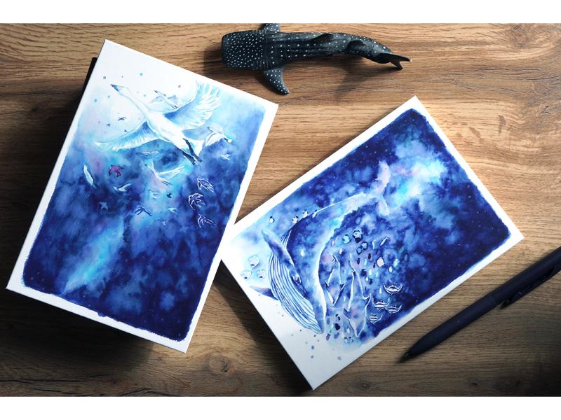 アートノートブック「宇宙(ソラ)を泳ぐ/飛ぶ」