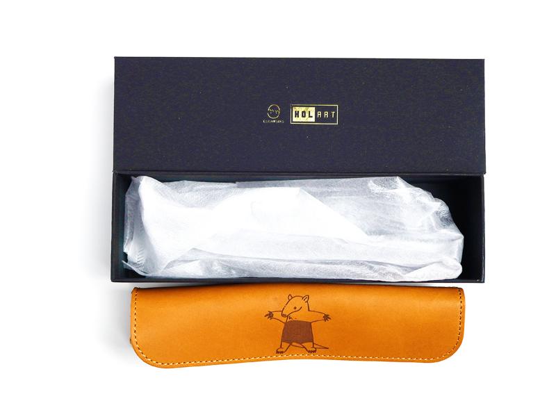 HOLART　本革ロールペンケース「ミナミコアリクイ」