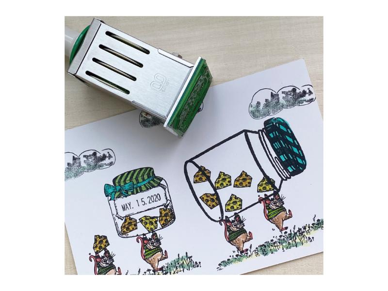 日付回転印：キャンディージャー