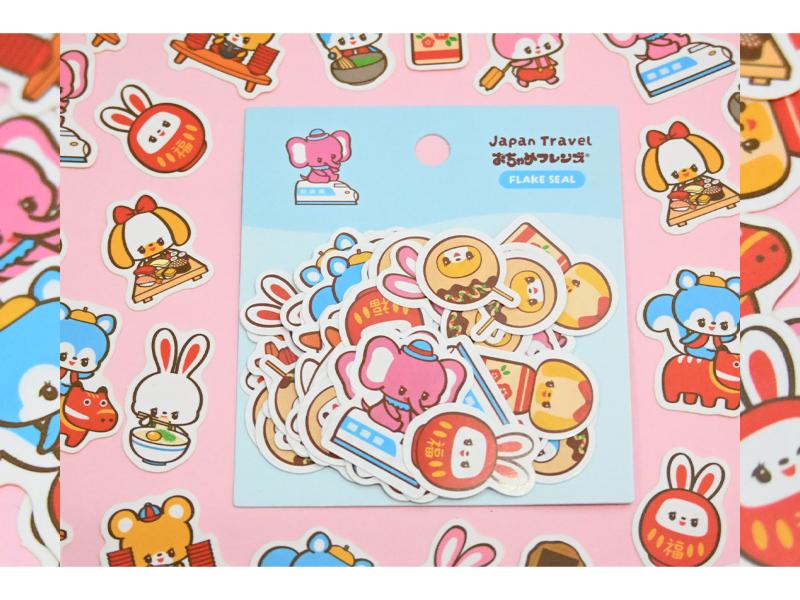 Rainbowholic x Ochame Friends 日本旅行フレークシール