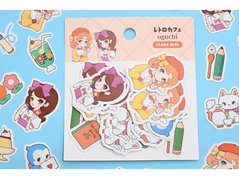 rainbowholic × oguchi レトロカフェフレークシール