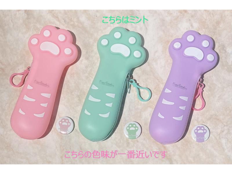 【文具女子博限定・特製缶バッチ付き】Paw Pawペンポーチ　ミント