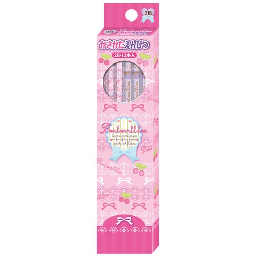 ☆2016年新入学アイテム☆ 【名入れ無料】　キャラクターの書き心地 ぼんぼんりぼん 鉛筆2Bダース