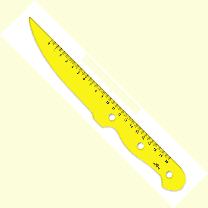 ＣＥＤＯＮ（セドン）　面白い形の物差し　LINEAL RULER　ナイフ型