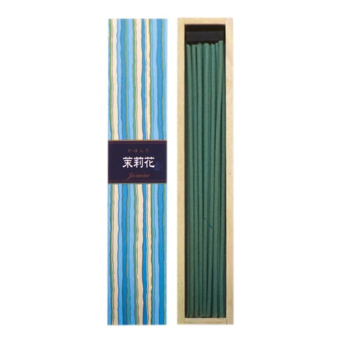 【ギフトに最適】日本香堂のお香 爽やかで明るいジャスミンの香りです。 かゆらぎ 茉莉花(まつりか) スティック40本入