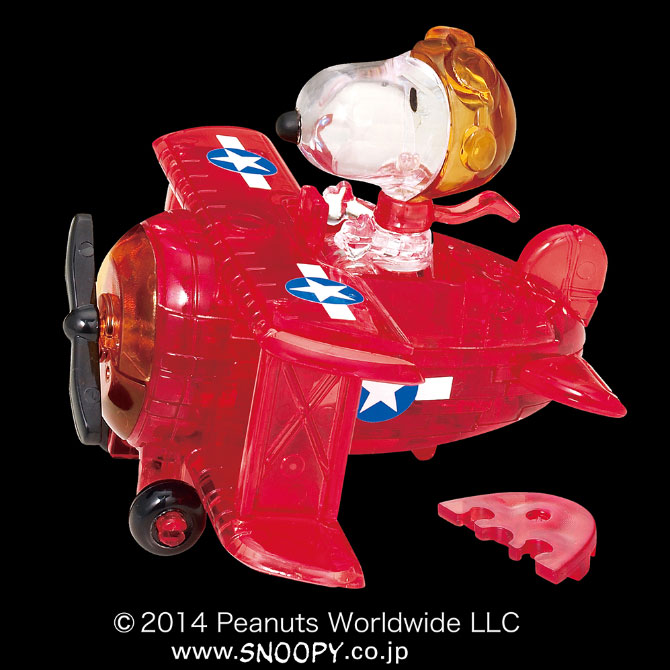 大空を駆け巡るスヌーピーのフライングエース　ビバリー　立体クリスタルパズル