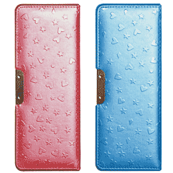 【新色発売】シンプルでキュートな2ドアFLV筆入 クツワ ラメプックリ筆入