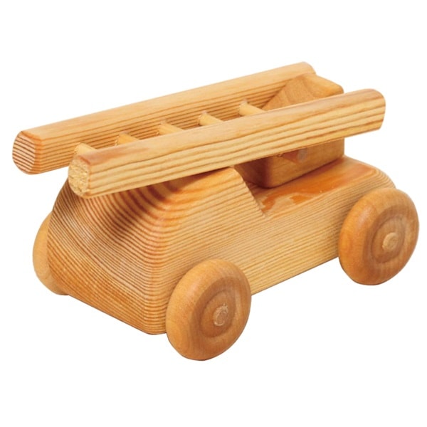 デブレスカ 北欧の消防車 あたたかみのある木のインテリア プレゼント 誕生日 クリスマス キッズ ラッピング 木のおもちゃ