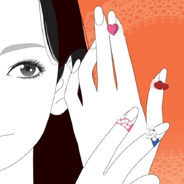 プラス 指サック・メクリッコsweet Sサイズ アクセサリー かわいい オシャレ 女子力 シリコン プレゼント 滑り止め付