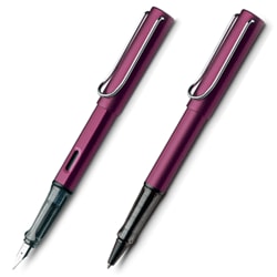 LAMY アルスター 万年筆・ローラーボール 2本セット アルミボディ ロングセラー 名入れ プレゼント お祝い 人気