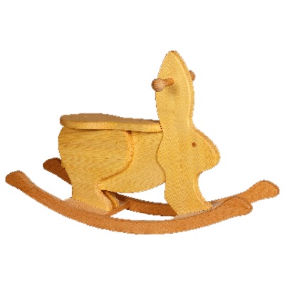 【ギフトに最適】１歳頃からは身体を動かすことが一番の喜びの表現　ローデンバッハ　乗って遊べる木馬　ロッキングラビット