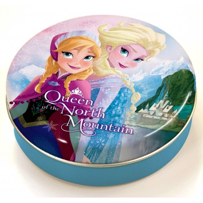 かわいい丸缶に入った【めもかん】ビバリー　ディズニー（Disney）めもかん　アナとエルサ　MK-026